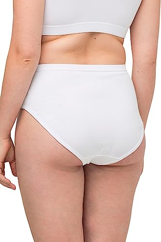 Ulla Popken Damen Slips, 2er-Pack Slip, Schneeweiß, 46-48 von Ulla Popken