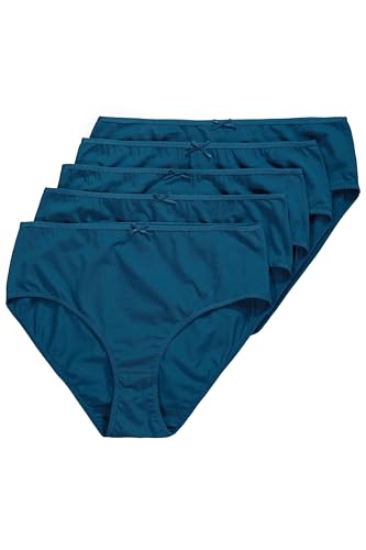 Ulla Popken Damen große Größen Übergrößen Plus Size Slips, 5er-Pack, einfarbig, bis Gr. 66/68 von Ulla Popken