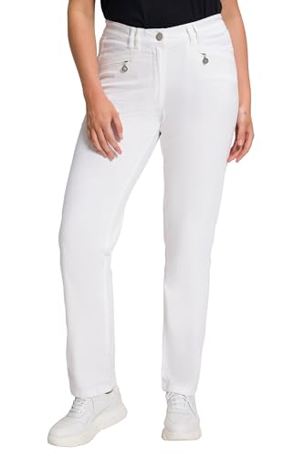 Ulla Popken Damen große Größen Übergrößen Plus Size Sommerhose Mony, angenehm leicht, Zipptaschen, Stretc schneeweiß 52 803013200-52 Ulla Popken Damen große Größen Übergrößen Plus Size Sommerhose Mony, angenehm leicht, Zipptaschen, Stretc schneeweiß 52 803013200-52 von Ulla Popken