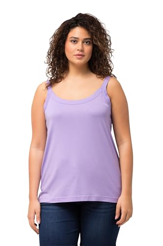 Ulla Popken Damen Spaghetti-top T-Shirt, Blaues Flieder, 50-54 EU von Ulla Popken
