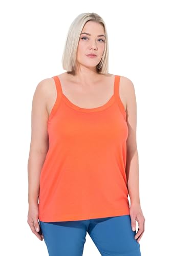 Ulla Popken Damen große Größen Übergrößen Plus Size Spaghettitop, Rundhals, Modalmix, ärmellos rosenkoralle 46+ 728664510-46+ von Ulla Popken