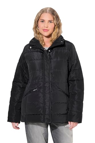 Ulla Popken Damen große Größen Übergrößen Plus Size Steppjacke mit leichter Wattierung, Stehkragen, Eingriffstatschen von Ulla Popken