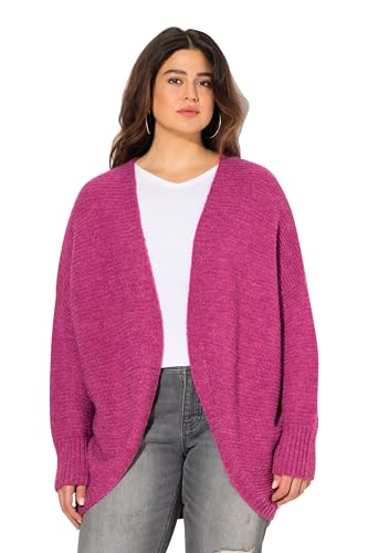 Ulla Popken Damen große Größen Übergrößen Plus Size Strickjacke, Egg-Shape, Wollanteil, offene Form von Ulla Popken