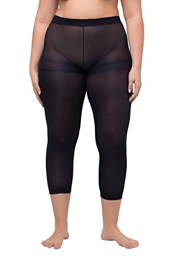 Ulla Popken Damen große Größen Übergrößen Plus Size Strumpf-Capri, 80 den, blickdicht nachtblau 46+ 815580139-46+ von Ulla Popken