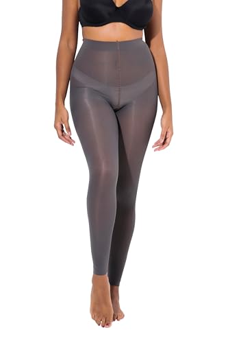 Ulla Popken Damen große Größen Übergrößen Plus Size Strumpf-Leggings, 60 den, flache Nähte von Ulla Popken