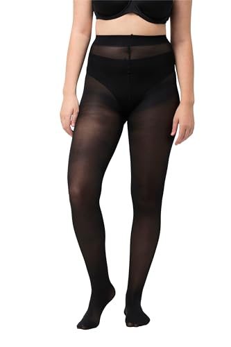 Ulla Popken Damen große Größen Übergrößen Plus Size Strumpfhose, 40 DEN schwarz 62+ 829359100-62+ von Ulla Popken