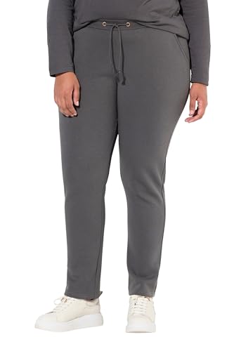 Ulla Popken Damen große Größen Übergrößen Plus Size Sweathose, kuschelweiche Innenseite, Elastikbund von Ulla Popken