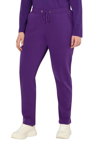 Ulla Popken Damen große Größen Übergrößen Plus Size Sweathose, kuschelweiche Innenseite, Elastikbund von Ulla Popken