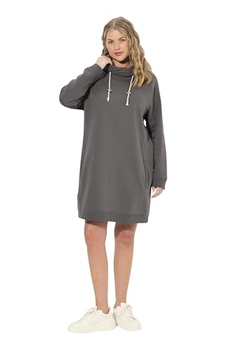 Ulla Popken Damen große Größen Übergrößen Plus Size Sweatkleid, Stehkragen, Langarm, Taschen Graphitgrau 54+ 825247110-54+ Ulla Popken Damen große Größen Übergrößen Plus Size Sweatkleid, Stehkragen, Langarm, Taschen Graphitgrau 54+ 825247110-54+ von Ulla Popken