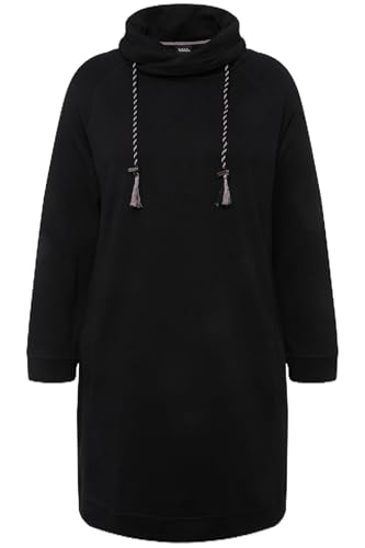 Ulla Popken Damen Sweatkleid, Stehkragen, Langarm, Taschen Kleid, Schwarz, 50-52 Ulla Popken Damen Sweatkleid, Stehkragen, Langarm, Taschen Kleid, Schwarz, 50-52 von Ulla Popken
