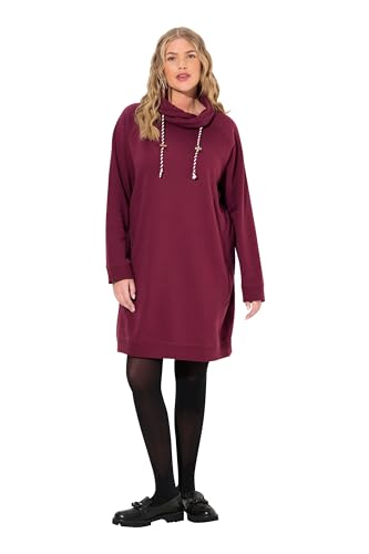 Ulla Popken Damen große Größen Übergrößen Plus Size Sweatkleid, Stehkragen, Langarm, Taschen von Ulla Popken