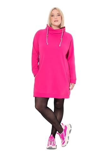 Ulla Popken Damen große Größen Übergrößen Plus Size Sweatkleid, Stehkragen, Langarm, Taschen von Ulla Popken