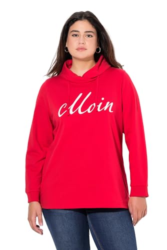 Ulla Popken Damen große Größen Übergrößen Plus Size Sweatshirt, Moin, Stehkragen, Langarm Lychee 42+ 826452530-42+ von Ulla Popken
