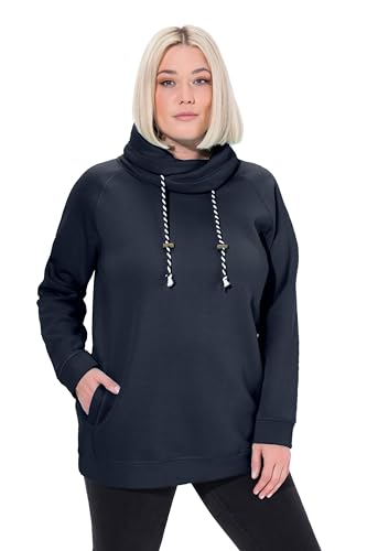 Ulla Popken Damen große Größen, Sweatshirt Marine 62-64 von Ulla Popken