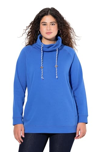 Ulla Popken Damen große Größen Übergrößen Plus Size Sweatshirt, weiter Stehkragen, Taschen, Raglan-Langarm von Ulla Popken