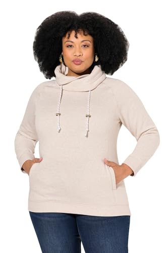 Ulla Popken Damen große Größen Übergrößen Plus Size Sweatshirt, weiter Stehkragen, Taschen, Raglan-Langarm Ulla Popken Damen große Größen Übergrößen Plus Size Sweatshirt, weiter Stehkragen, Taschen, Raglan-Langarm von Ulla Popken