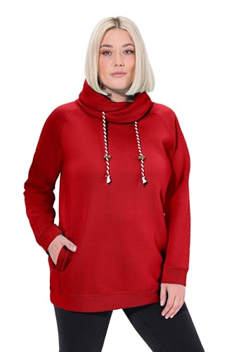Ulla Popken Damen große Größen Übergrößen Plus Size Sweatshirt, weiter Stehkragen, Taschen, Raglan-Langarm von Ulla Popken
