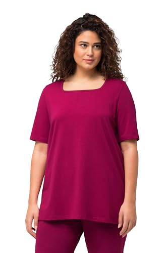 Ulla Popken Damen große Größen Übergrößen Plus Size T-Shirt, A-Linie, Carree-Ausschnitt, Halbarm von Ulla Popken