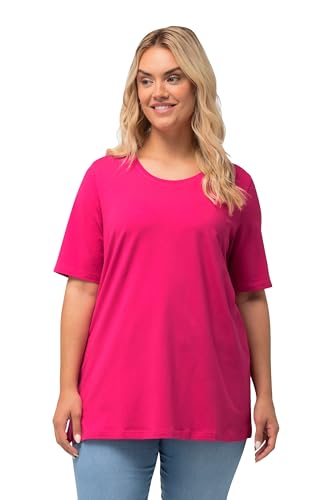 Ulla Popken Damen T-shirt, A-linie, Rundhalsausschnitt, Halbarm, Fuchsiapink, 54-56 EU Ulla Popken Damen T-shirt, A-linie, Rundhalsausschnitt, Halbarm, Fuchsiapink, 54-56 EU von Ulla Popken