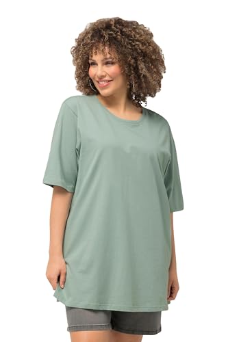 Ulla Popken Damen große Größen Übergrößen Plus Size T-Shirt, Rundhalsausschnitt, Relaxed, Halbarm helles moosgrün 66+ 486910182-66+ Ulla Popken Damen große Größen Übergrößen Plus Size T-Shirt, Rundhalsausschnitt, Relaxed, Halbarm helles moosgrün 66+ 486910182-66+ von Ulla Popken