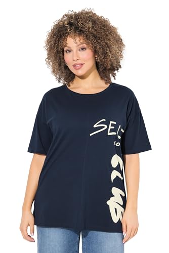 Ulla Popken Damen große Größen Übergrößen Plus Size T-Shirt, Schriftdruck, Oversized, Rundhals, Halbarm Marine 46+ 838249130-46+ Ulla Popken Damen große Größen Übergrößen Plus Size T-Shirt, Schriftdruck, Oversized, Rundhals, Halbarm Marine 46+ 838249130-46+ von Ulla Popken