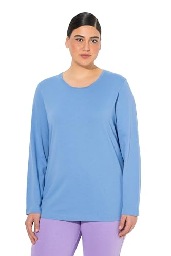 Ulla Popken Damen große Größen Übergrößen Plus Size T-Shirt, Slim, Rundhalsausschnitt, Langarm von Ulla Popken