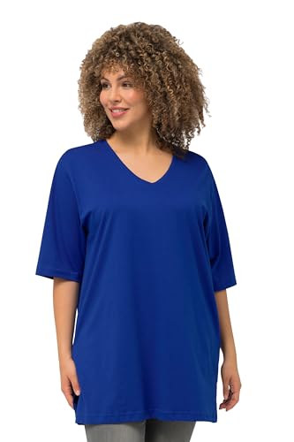 Ulla Popken Damen große Größen Übergrößen Plus Size T-Shirt, V-Ausschnitt, Relaxed, Halbarm von Ulla Popken