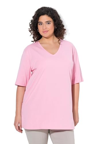 Ulla Popken Damen große Größen Übergrößen Plus Size T-Shirt, V-Ausschnitt, Relaxed, Halbarm von Ulla Popken