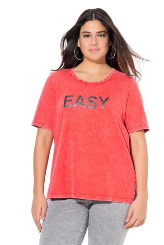 Ulla Popken Damen große Größen Übergrößen Plus Size T-Shirt mit Easy Wording,Classic von Ulla Popken