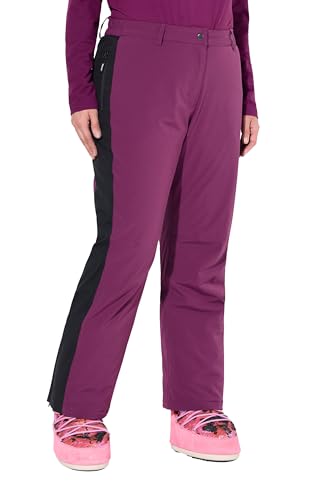 Ulla Popken Damen große Größen Übergrößen Plus Size Thermo-Funktionshose, wasserdicht, recycelt, Fleecefutter beerenpink 50 821891839-50 von Ulla Popken