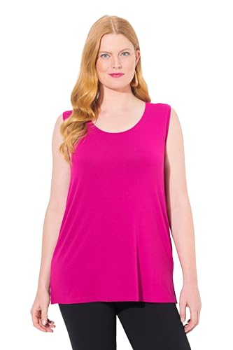 Ulla Popken Damen große Größen Übergrößen Plus Size Top, Classic Fit, Rundhals, Stretch, breite Träger, ärmellos von Ulla Popken