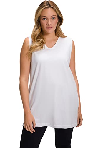 Ulla Popken Damen Basic-v-top T-Shirts, Mohn, 62-64 EU von Ulla Popken