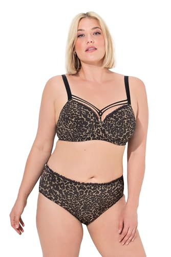 Ulla Popken Damen große Größen Übergrößen Plus Size TruYou Bügel-BH, Softschalen, Animal, Cup B-F von Ulla Popken