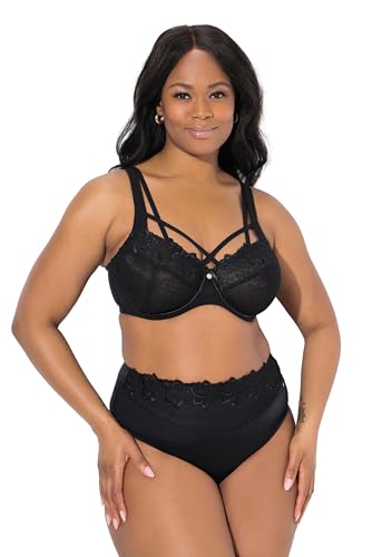 Ulla Popken Damen große Größen Übergrößen Plus Size TruYou Bügel-BH, transparente Spitze, Cup C - F Ulla Popken Damen große Größen Übergrößen Plus Size TruYou Bügel-BH, transparente Spitze, Cup C - F von Ulla Popken