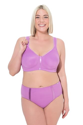 Ulla Popken Damen große Größen Übergrößen Plus Size Wellness-BH, Mikrofaser, ohne Bügel, Cup C - E Amethyst 95D 812319800-95D von Ulla Popken