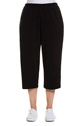 Ulla Popken Damen große Größen 7/8 Hose, Schwarz (Schwarz 10), 54/56 von Ulla Popken