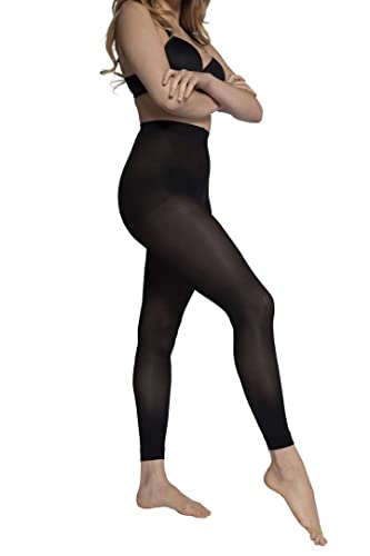 Ulla Popken Damen Strumpf-leggings, 60den Hosen, Schwarz, 48-50 EU von Ulla Popken