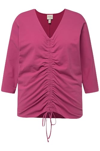 Ulla Popken Damen with Bat Sleevew and Drawstring 829376 T-Shirt, Lila, 54-56 EU von Ulla Popken