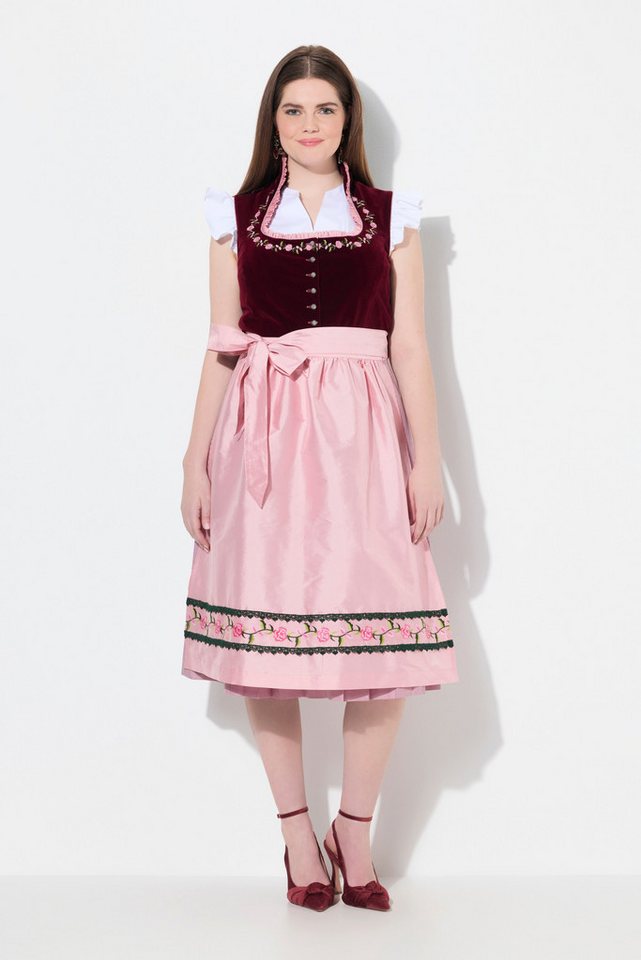 Ulla Popken Dirndl Samt-Dirndl Stickerei Carré-Ausschnitt ärmellos Ulla Popken Dirndl Samt-Dirndl Stickerei Carré-Ausschnitt ärmellos von Ulla Popken