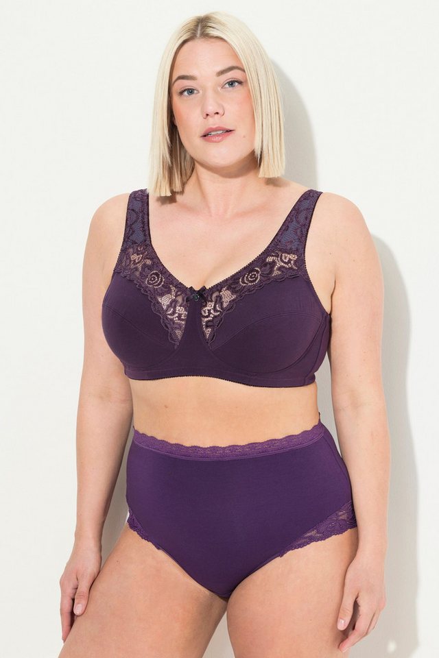 Ulla Popken Entlastungs-BH Entlastungs-BH Kelly Spitze ohne Bügel Cup C-E von Ulla Popken