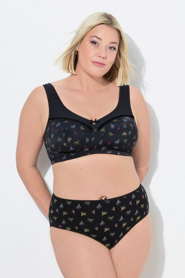 Ulla Popken Entlastungs-BH Entlastungs-BH Mustermix ohne Bügel Cup C - F von Ulla Popken