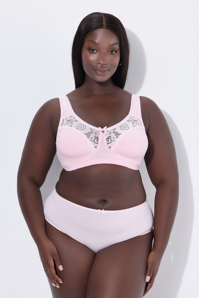 Ulla Popken Entlastungs-BH Entlastungs-BH Spitze ohne Bügel Cup C-E von Ulla Popken