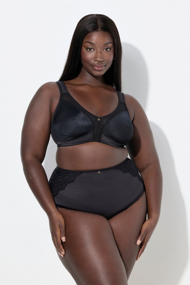 Ulla Popken Entlastungs-BH Minimizer-BH Satin Spitze ohne Bügel Cup C - F von Ulla Popken