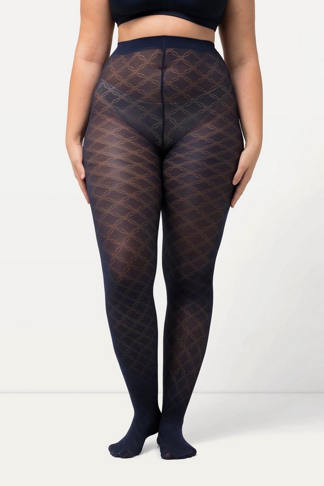 Ulla Popken Feinstrumpfhose Strumpfhose Ornament-Muster von Ulla Popken