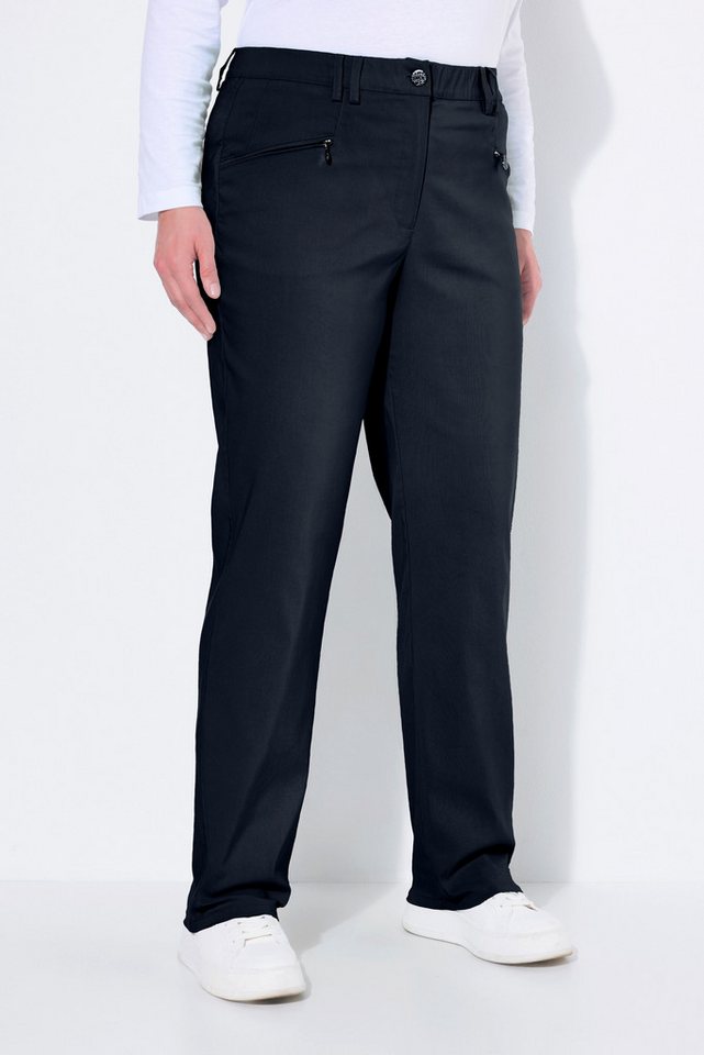 Ulla Popken Funktionshose Thermo-Stretchhose Mony konisches Bein Zipptaschen von Ulla Popken