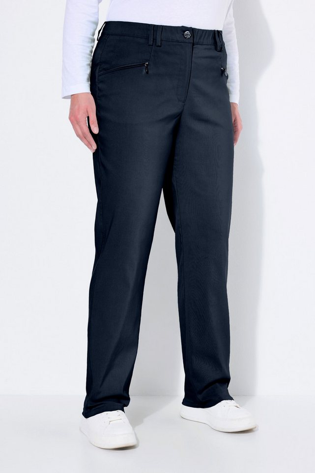 Ulla Popken Funktionshose Thermo-Stretchhose Mony konisches Bein Zipptaschen von Ulla Popken