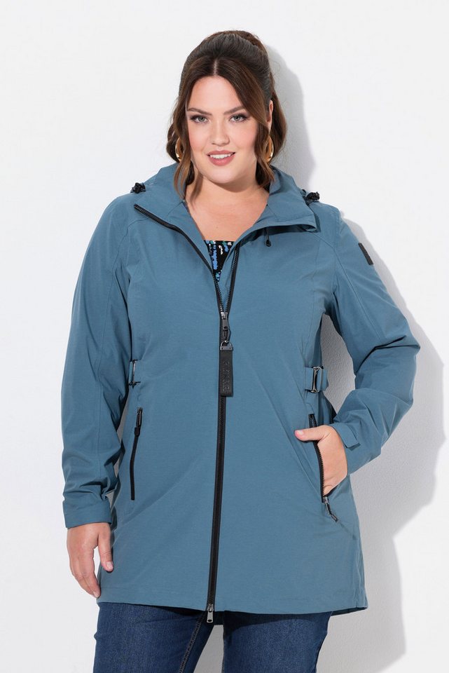 Ulla Popken Funktionsjacke HYPRAR Funktionsjacke wasserdicht A-Linie Kapuze von Ulla Popken