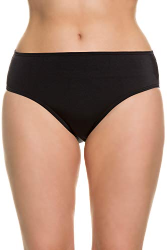 Ulla Popken Damen Bikinislip Bikinihose, Schwarz, 44 EU von Ulla Popken