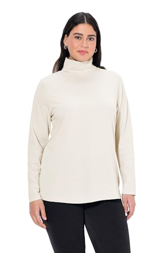 Ulla Popken Damen Basic-shirtrolli Rollkragenpullover, Natur, 42-44 EU von Ulla Popken