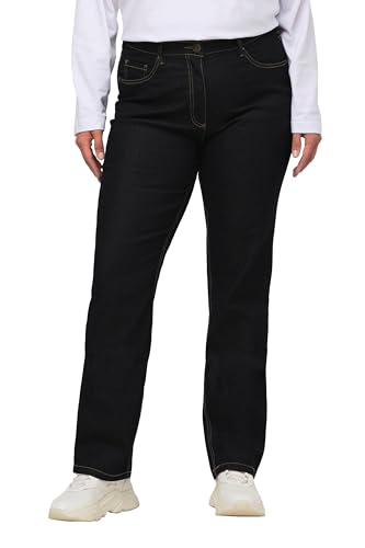 Ulla Popken Damen Straight Jeans, Dark Blue Denim, 42 EU von Ulla Popken